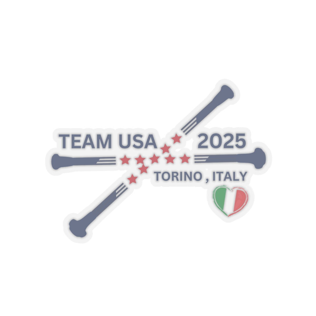 2025 Team USA | Crossed baton Stickers