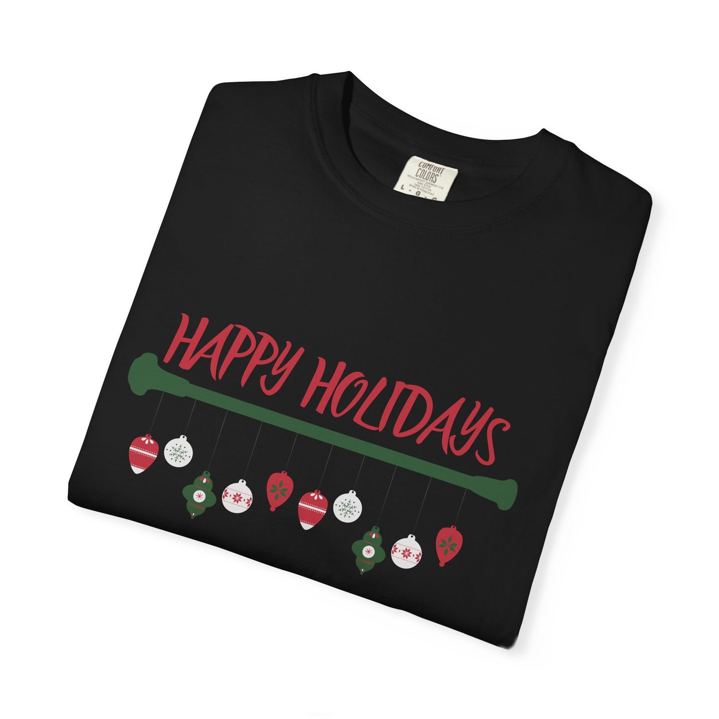 Happy Holidays Baton Twirling T-Shirt – Festive Twirler Tee for the Holiday Season