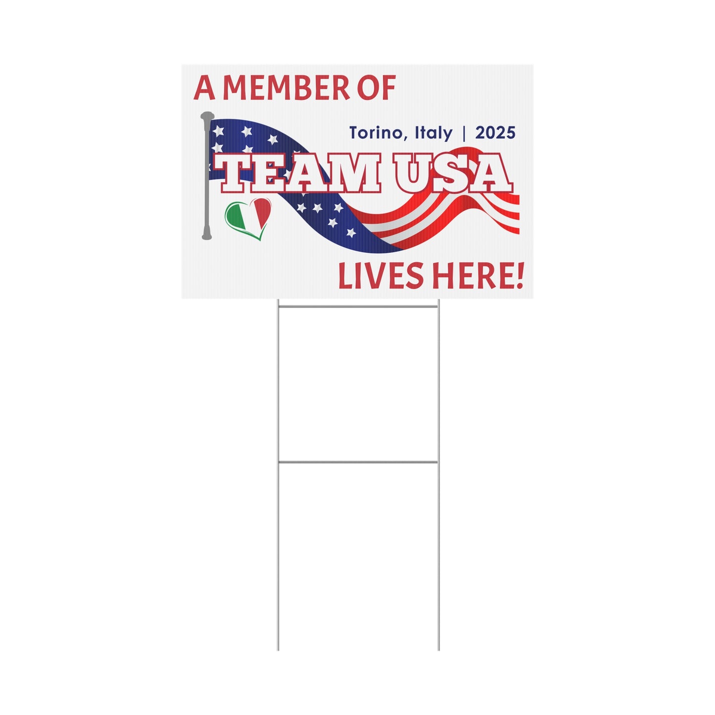 TEAM USA Yard Sign