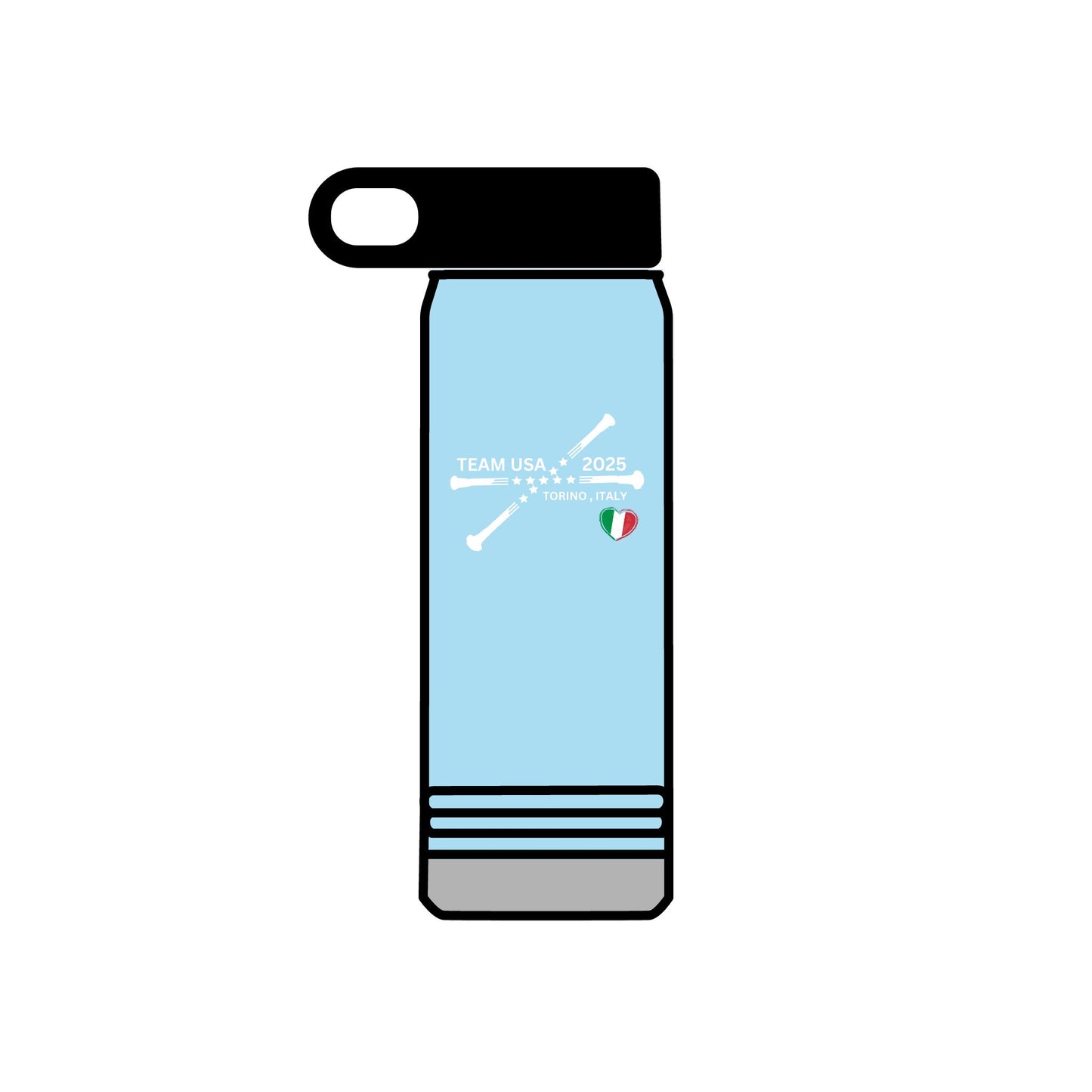 IBTF Team USA | Crossed Batons Water Bottle