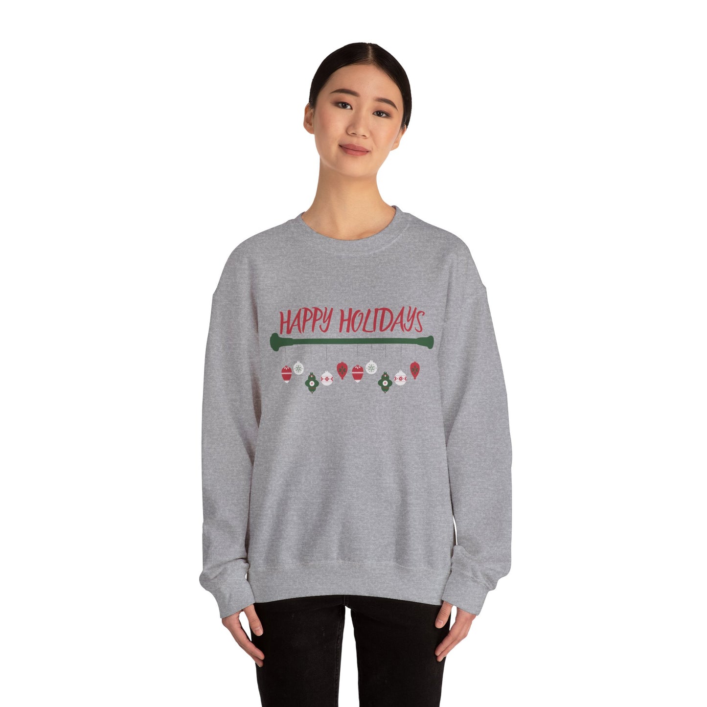 Happy Holidays Baton Twirling Sweatshirt – Cozy Twirler Christmas Gift