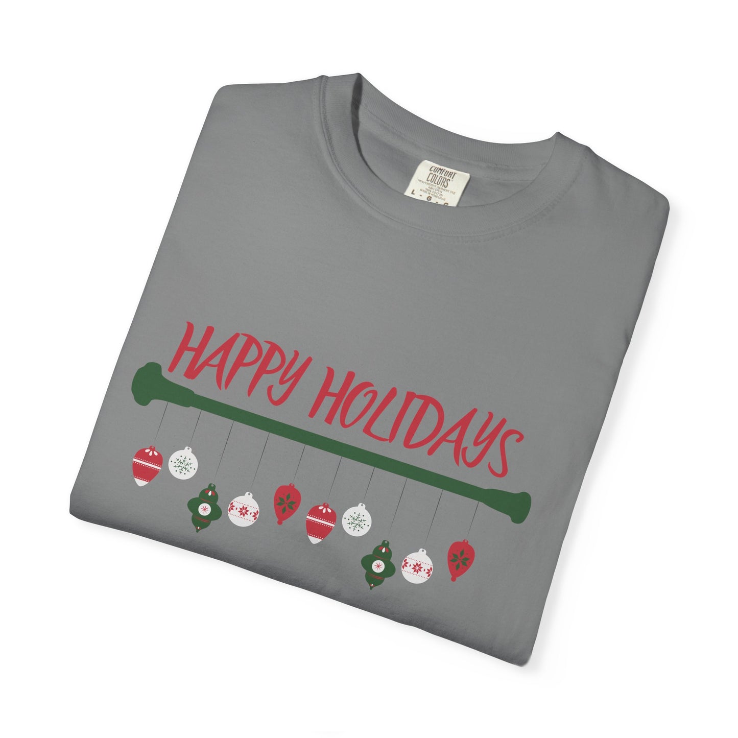 Happy Holidays Baton Twirling T-Shirt – Festive Twirler Tee for the Holiday Season