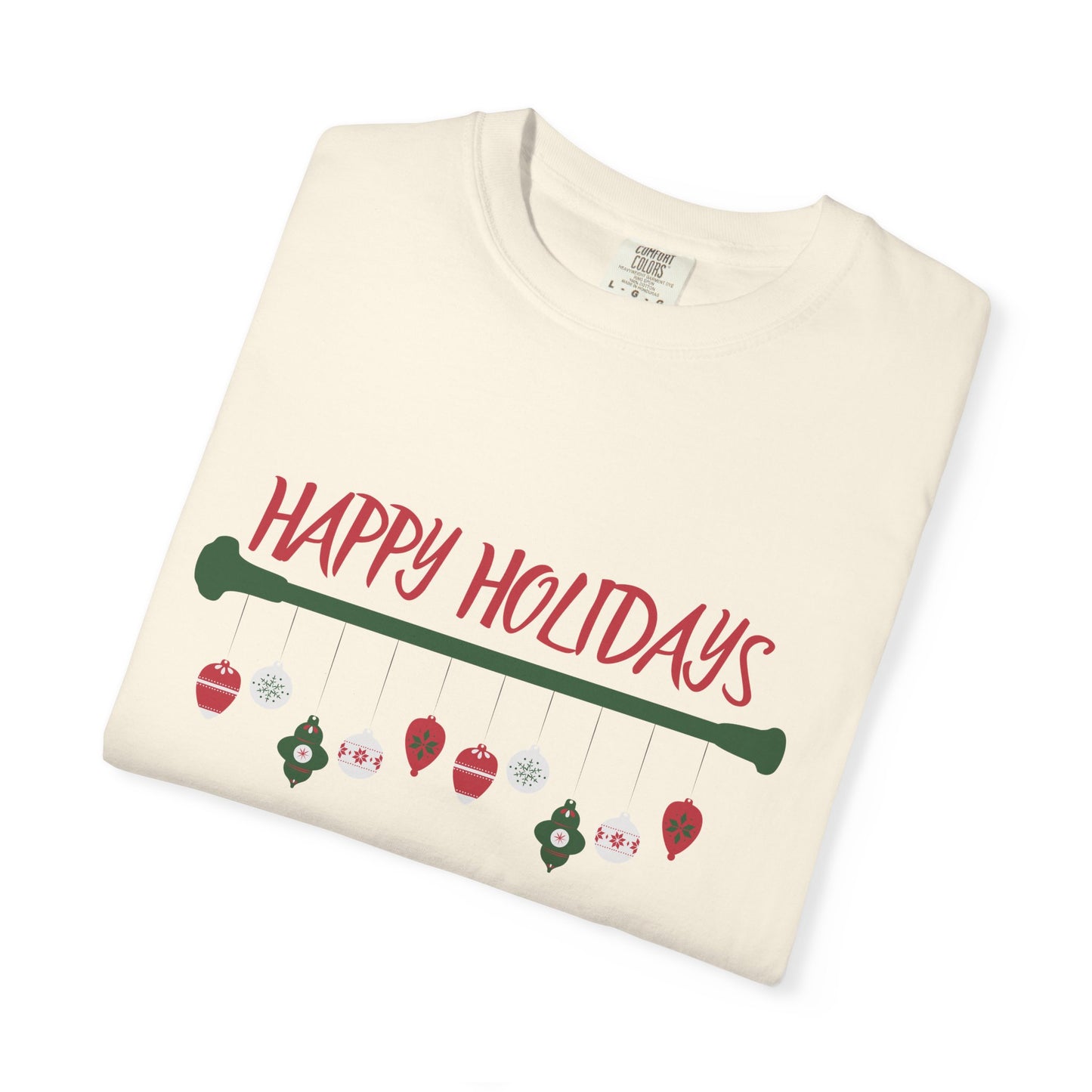 Happy Holidays Baton Twirling T-Shirt – Festive Twirler Tee for the Holiday Season