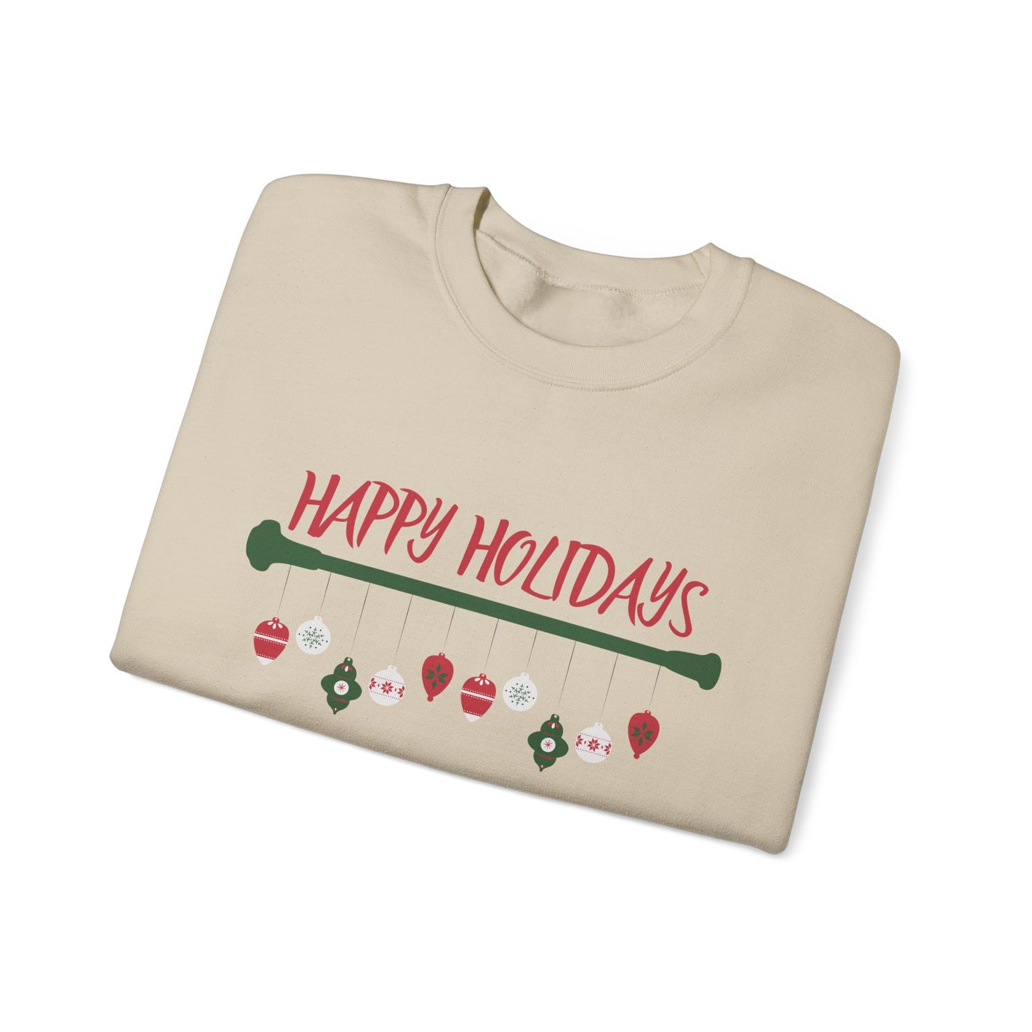 Happy Holidays Baton Twirling Sweatshirt – Cozy Twirler Christmas Gift