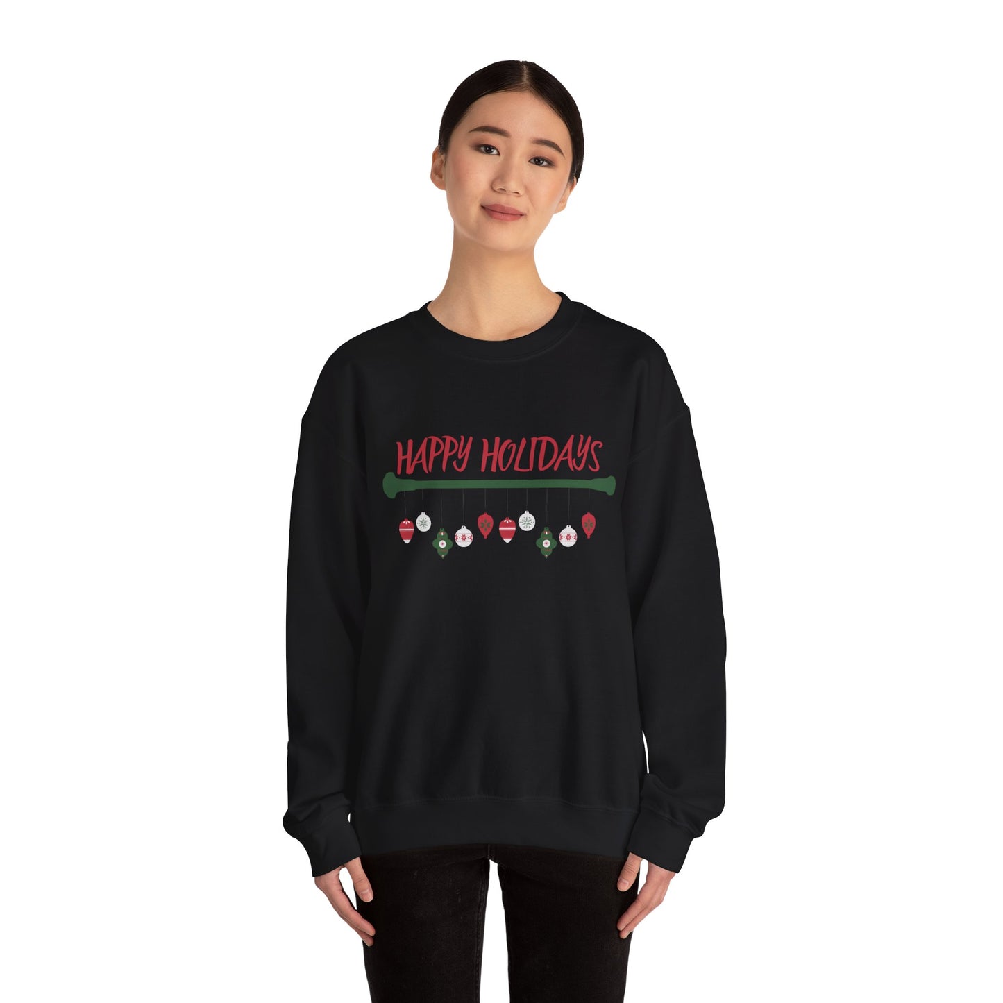Happy Holidays Baton Twirling Sweatshirt – Cozy Twirler Christmas Gift