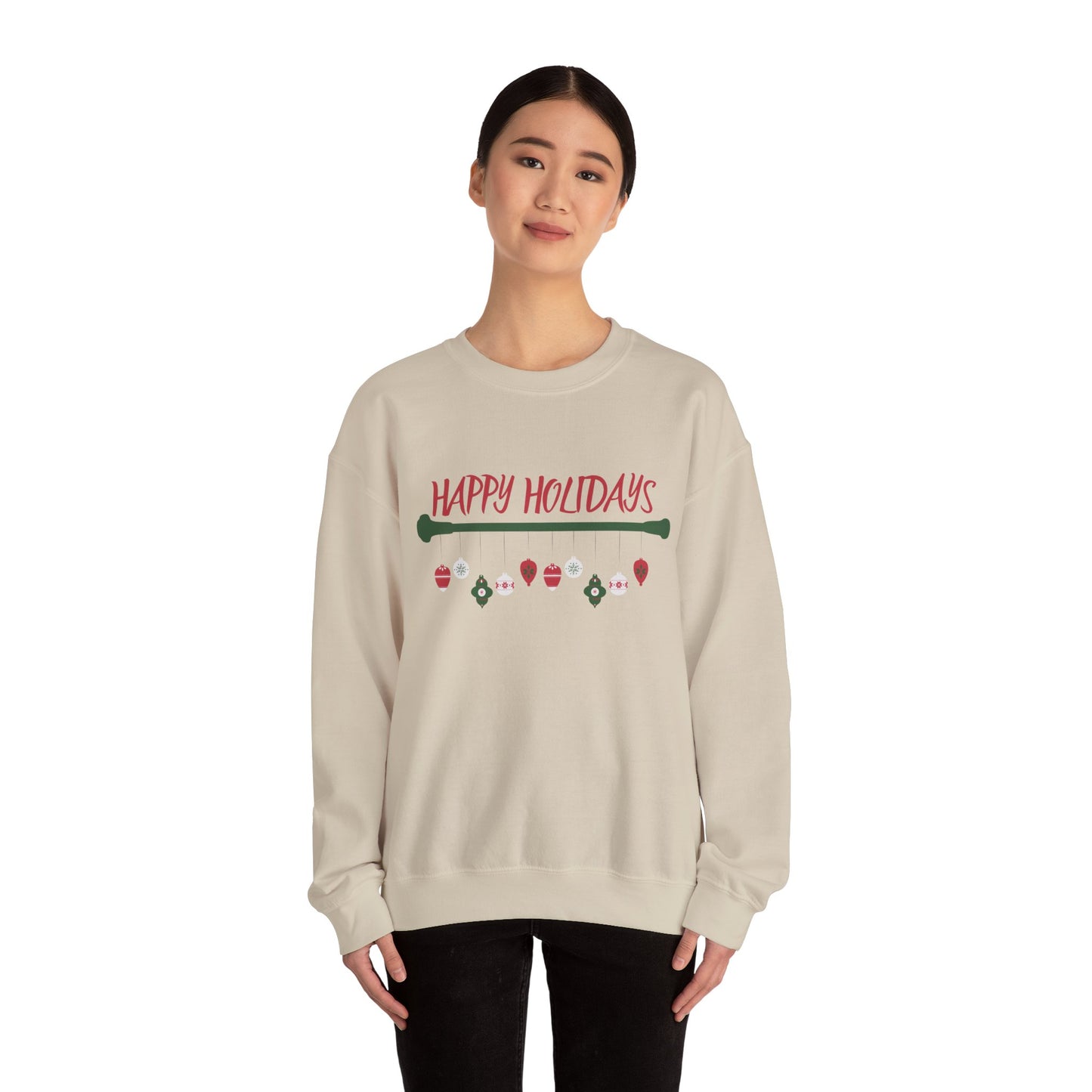 Happy Holidays Baton Twirling Sweatshirt – Cozy Twirler Christmas Gift